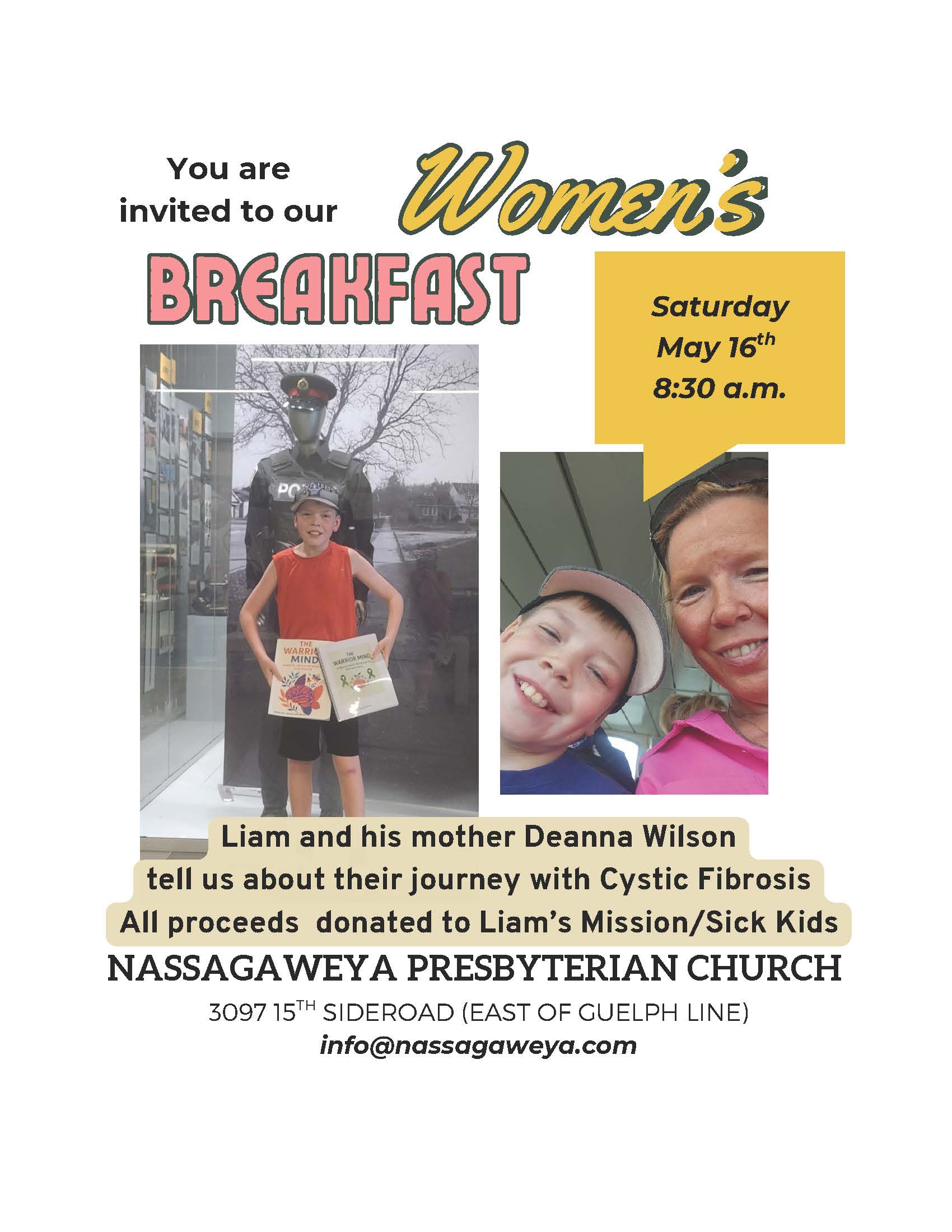 Women’s Breakfast May 16 2026 8:30 am